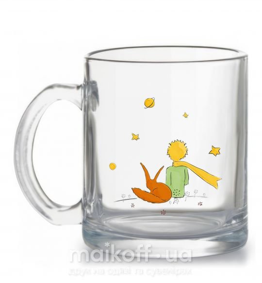 Чашка стеклянная Маленький принц Прозрачный фото