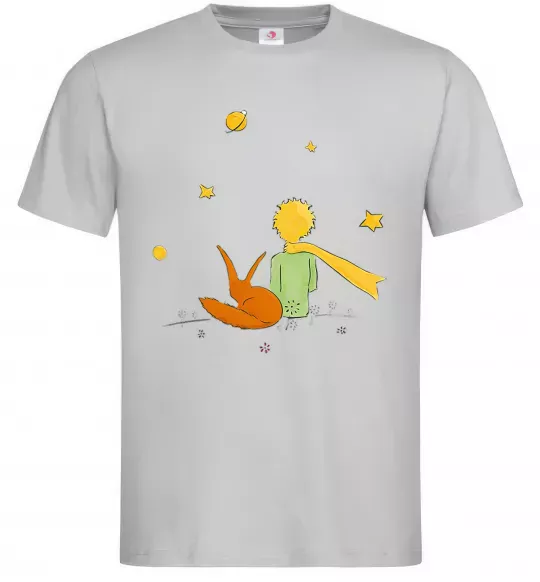 Чоловіча футболка Маленький принц Сірий фото