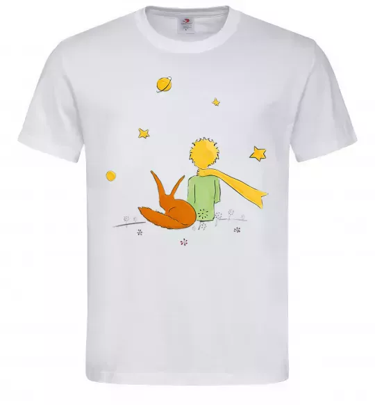Чоловіча футболка Маленький принц Білий фото
