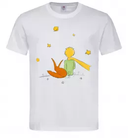 Чоловіча футболка Маленький принц Білий фото