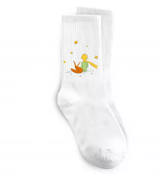 Носки Маленький принц Белый фото