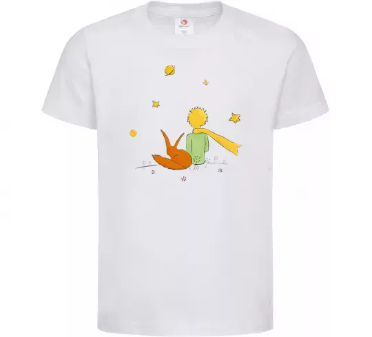 Дитяча футболка Маленький принц Білий фото