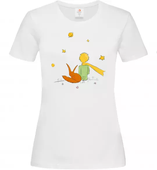 Женская футболка Маленький принц Белый фото