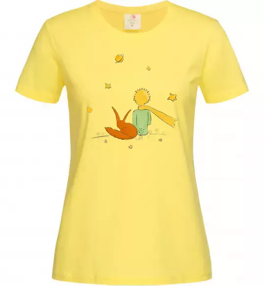 Женская футболка Маленький принц Лимонный фото