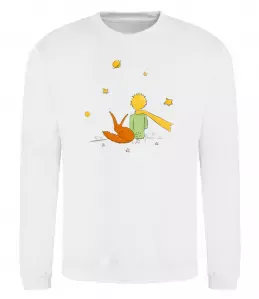 Свитшот Маленький принц Белый фото