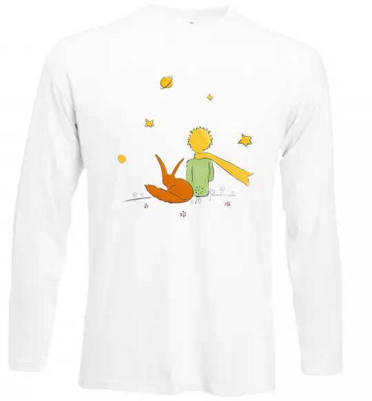 Лонгслив Маленький принц Белый фото