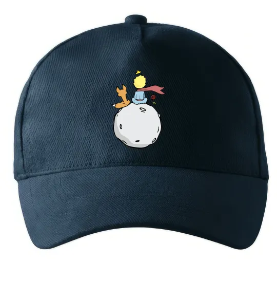 Кепка Маленький принц сидить спиною Темно-синій фото