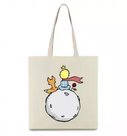 Эко-сумка Маленький принц Бежевый фото