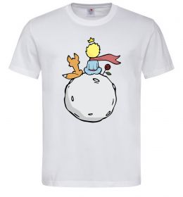 Мужская футболка Маленький принц сидить спиною