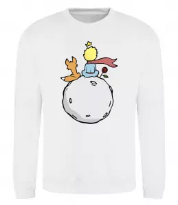 Свитшот Маленький принц сидить спиною Белый фото