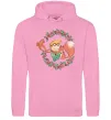 Женская толстовка (худи) Маленький принц та лисиця в квітах Розовый фото