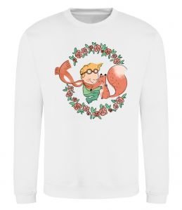 Свитшот Маленький принц та лисиця в квітах