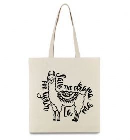Еко-сумка Save the drama for your lama black Еко-сумка Save the drama for your lama black