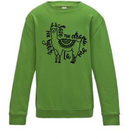 Дитячий світшот Save the drama for your lama black