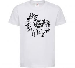 Дитяча футболка Save the drama for your lama black