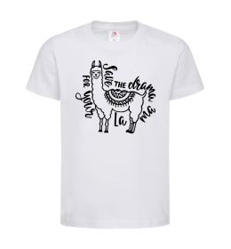 Детская футболка Save the drama for your lama black