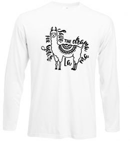 Лонгслів Save the drama for your lama black Лонгслів Save the drama for your lama black