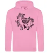 Женская толстовка (худи) Save the drama for your lama black Розовый фото