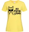 Жіноча футболка No probllama Лимонний Жіноча футболка No probllama Лимонний фото