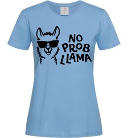 Женская футболка No probllama Женская футболка No probllama