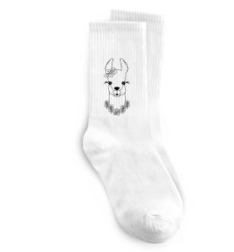 Носки Лама дівчинка в квітах