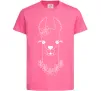 Детская футболка Лама дівчинка в квітах Ярко-розовый Детская футболка Лама дівчинка в квітах Ярко-розовый фото