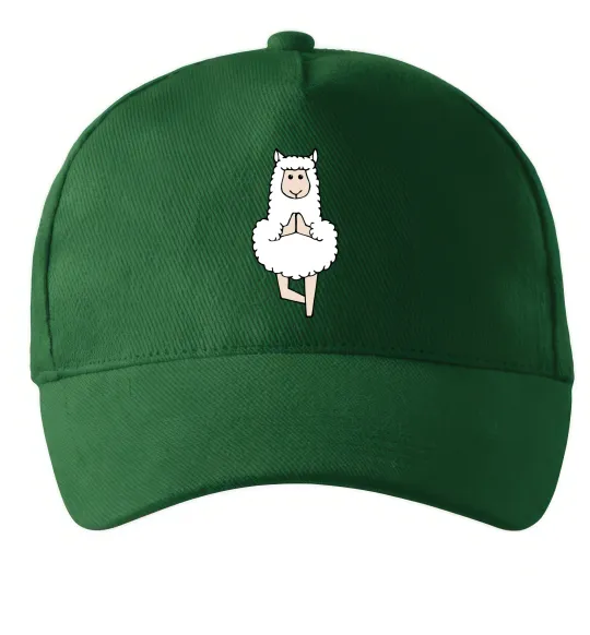 Кепка Лама йога Темно-зелений фото