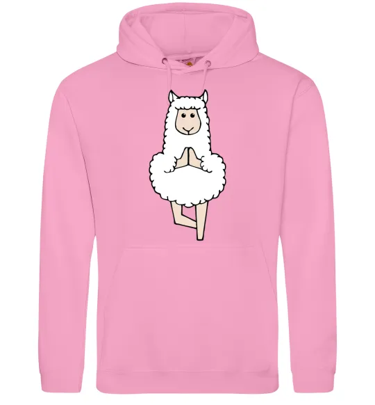 Жіноча толстовка (худі) Лама йога Рожевий фото