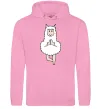 Жіноча толстовка (худі) Лама йога Рожевий фото
