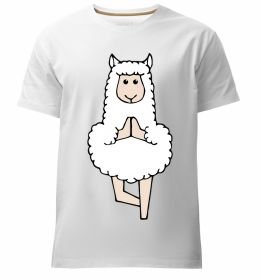 Мужская премиум футболка Лама йога Мужская премиум футболка Лама йога