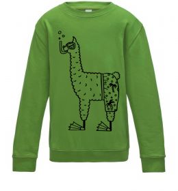Детский Свитшот Лама дайвер Детский Свитшот Лама дайвер
