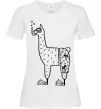Жіноча футболка Лама дайвер Білий фото