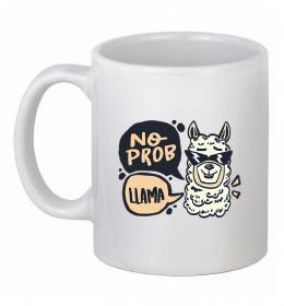Чашка керамическая No prob llama in glasses Чашка керамическая No prob llama in glasses