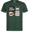 Мужская футболка No prob llama in glasses Темно-зеленый фото