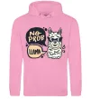 Чоловіча толстовка (худі) No prob llama in glasses Рожевий фото