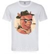 Мужская футболка Лама шериф Белый фото