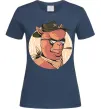 Жіноча футболка Лама шериф Темно-синій фото