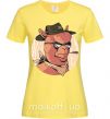 Женская футболка Лама шериф Лимонный фото
