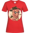 Жіноча футболка Лама шериф Червоний фото