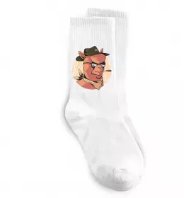 Носки Лама візерунки Белый фото