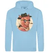Жіноча толстовка (худі) Лама шериф Блакитний фото