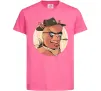 Детская футболка Лама шериф Ярко-розовый фото