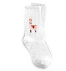 Носки Рожева лама