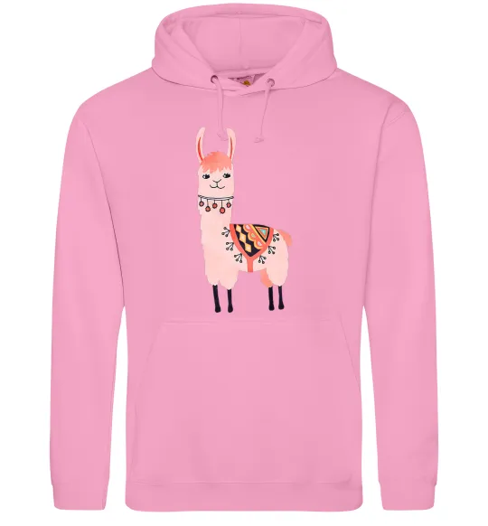 Мужская толстовка (худи) Рожева лама Розовый фото
