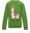 Детский Свитшот Рожева лама Лаймовый фото