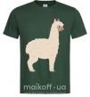 Мужская футболка Светлая лама Темно-зеленый фото