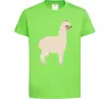 Дитяча футболка Світла лама Лаймовий Дитяча футболка Світла лама Лаймовий фото