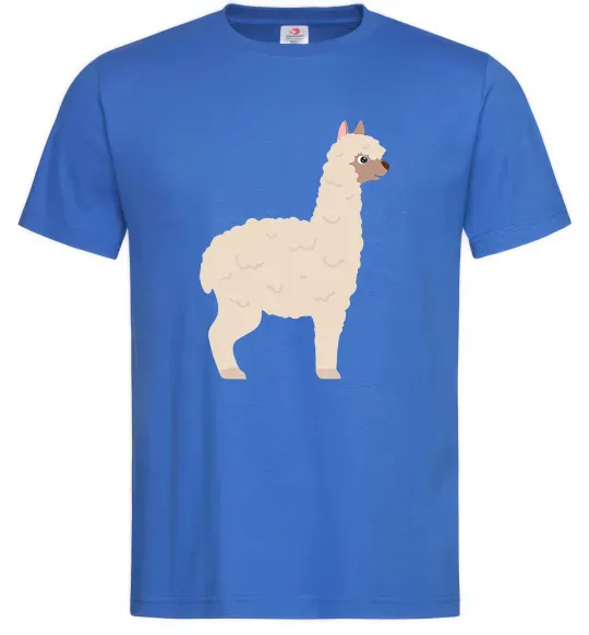 Мужская футболка Світла лама Ярко-синий фото