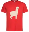 Мужская футболка Світла лама Красный фото