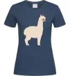 Женская футболка Світла лама Темно-синий фото